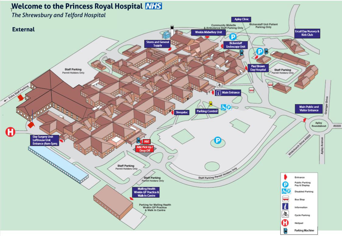 Princess Of Wales Hospital Map
